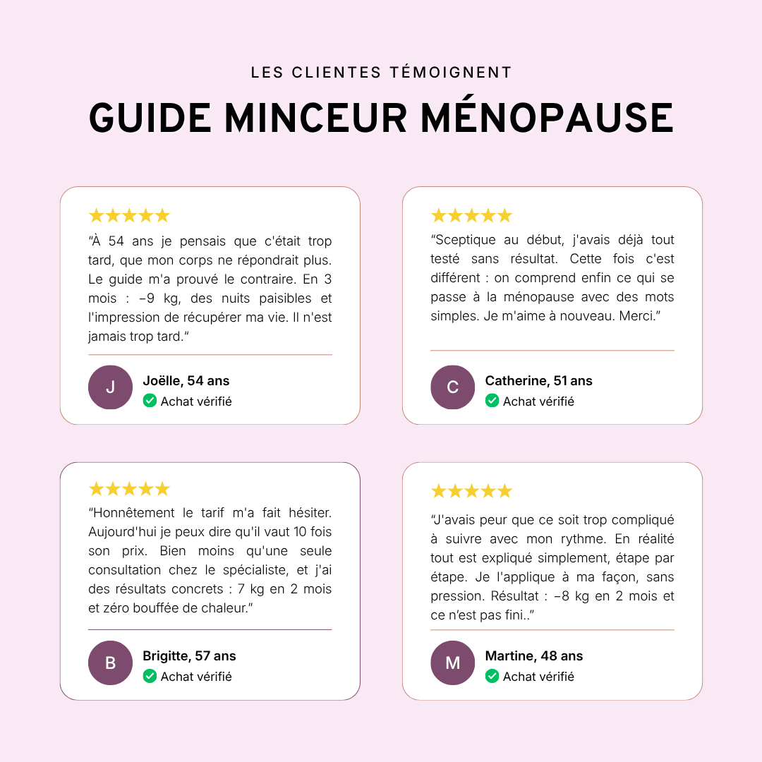 MAIGRIR À LA MÉNOPAUSE, sans stress !