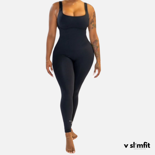 Combinaison Gainante Sculptante coupe slim - noire